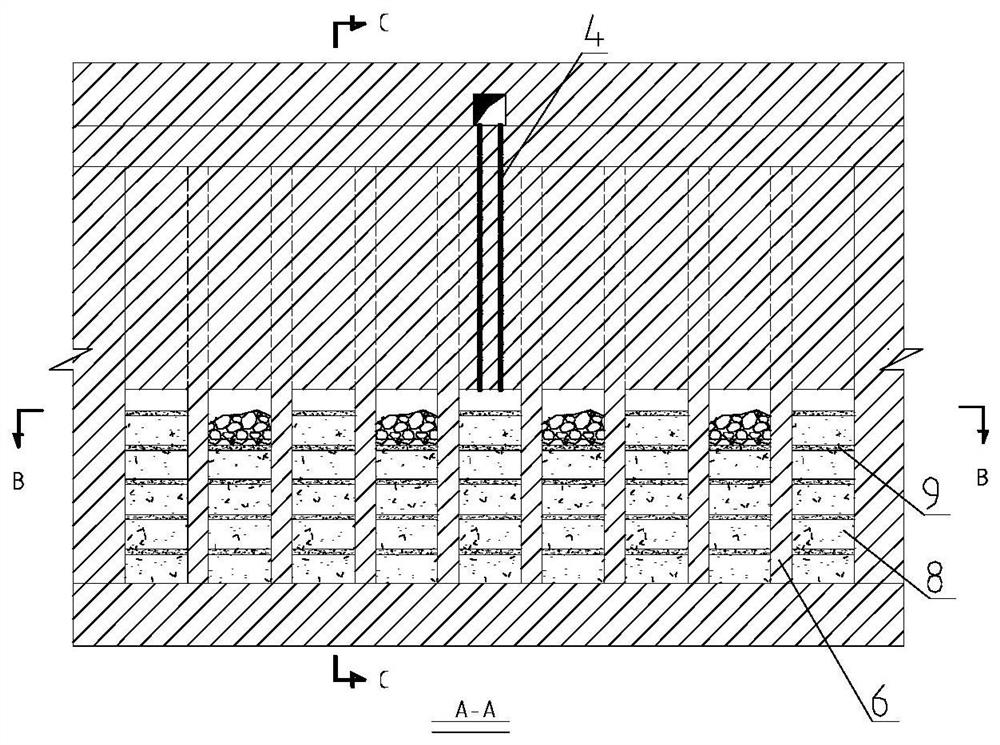 Wall column type upward horizontal layered filling mining method