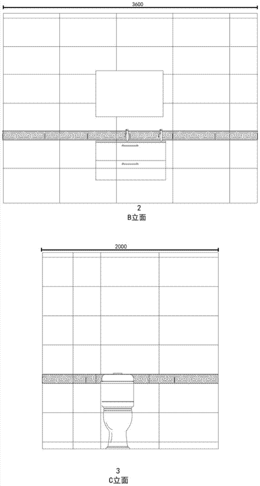 Color tile laying graph and CAD graph generation method of decorative ceramic tiles and marble laying schemes