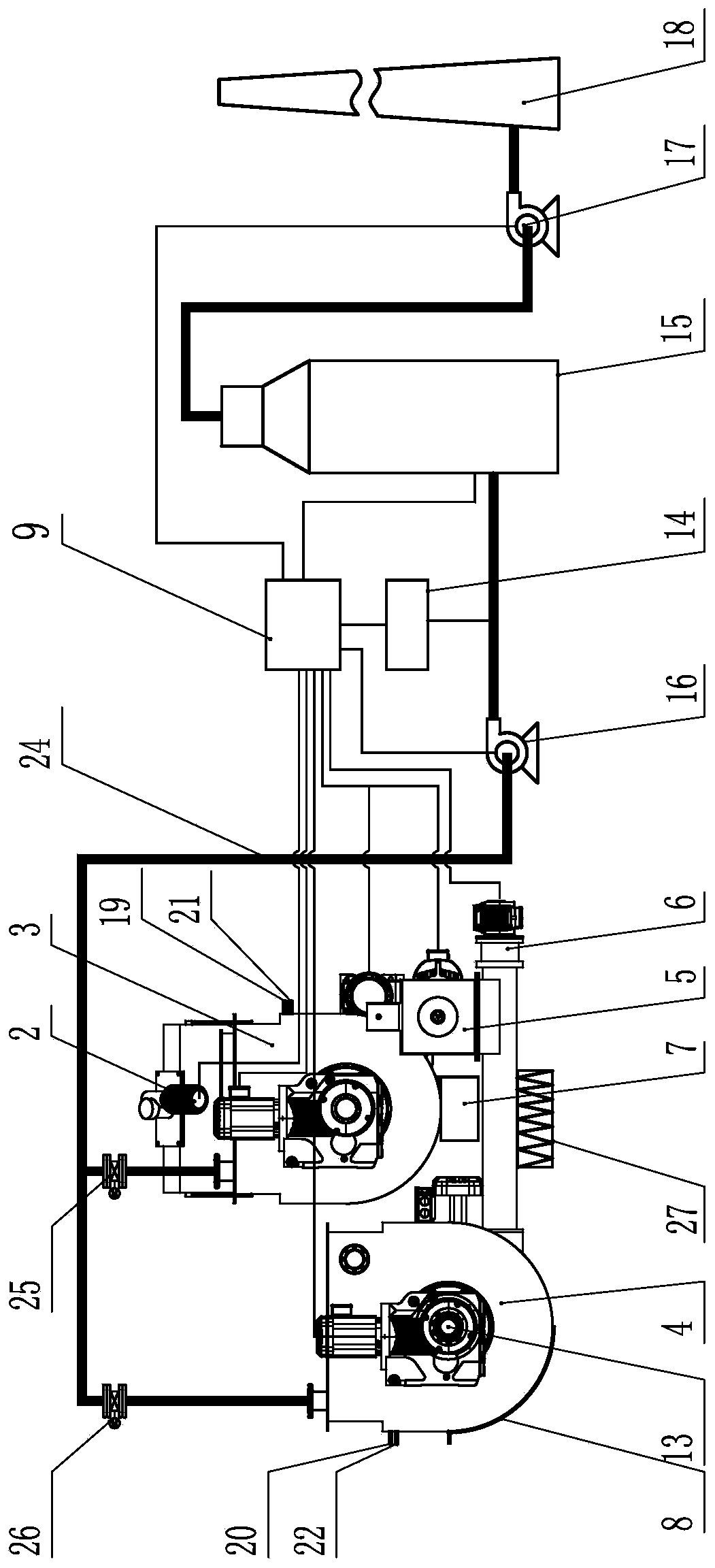Kitchen garbage distributed rapid degradation integrated device and process thereof