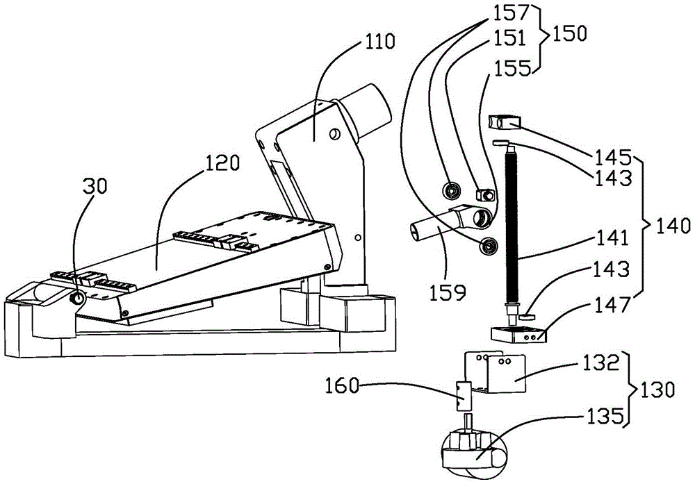 Sliced ​​noodle robot tray level adjustment device