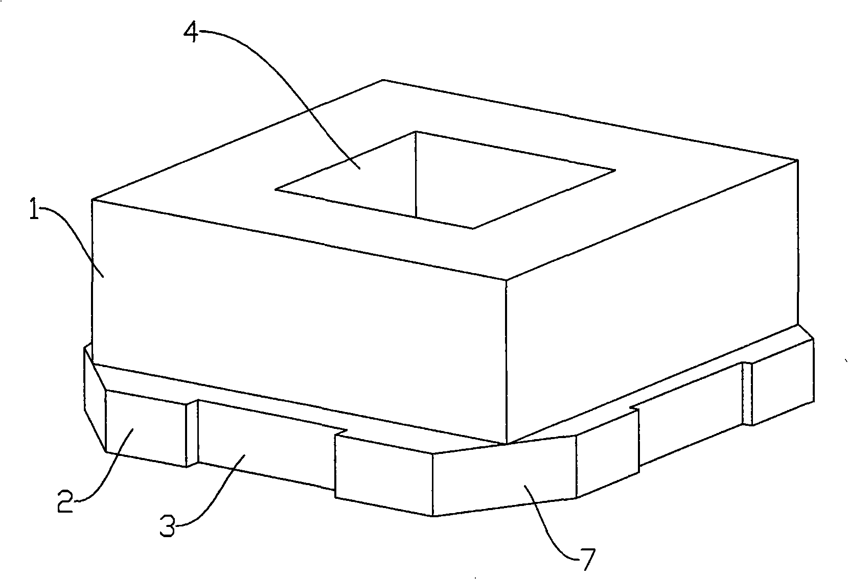 Fast water-permeable brick for stopping pad and laying method
