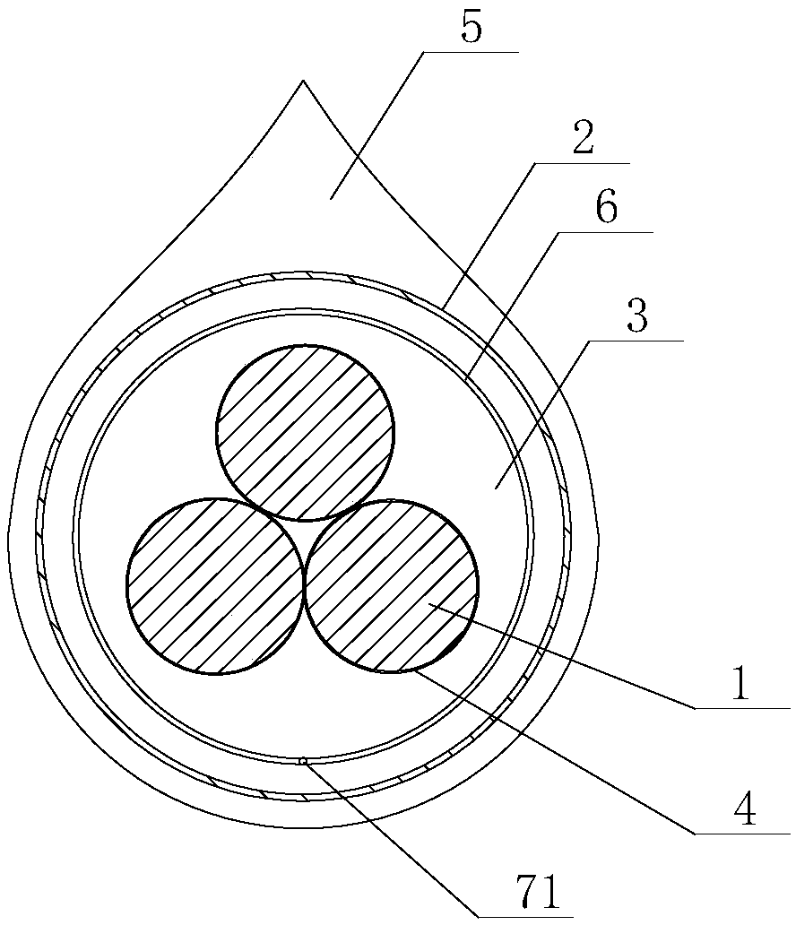 A cold-resistant aluminum alloy cable