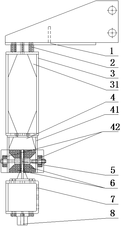 A parallel linkage stiffness test bench