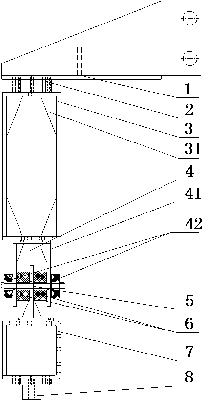 A parallel linkage stiffness test bench