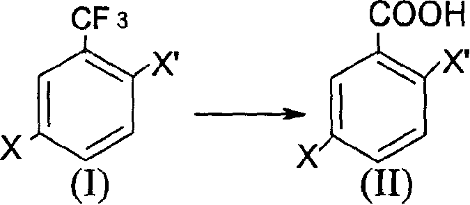 Prepn process of 2,5-dihalogeno benzoic acid
