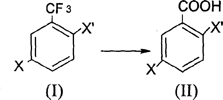 Prepn process of 2,5-dihalogeno benzoic acid