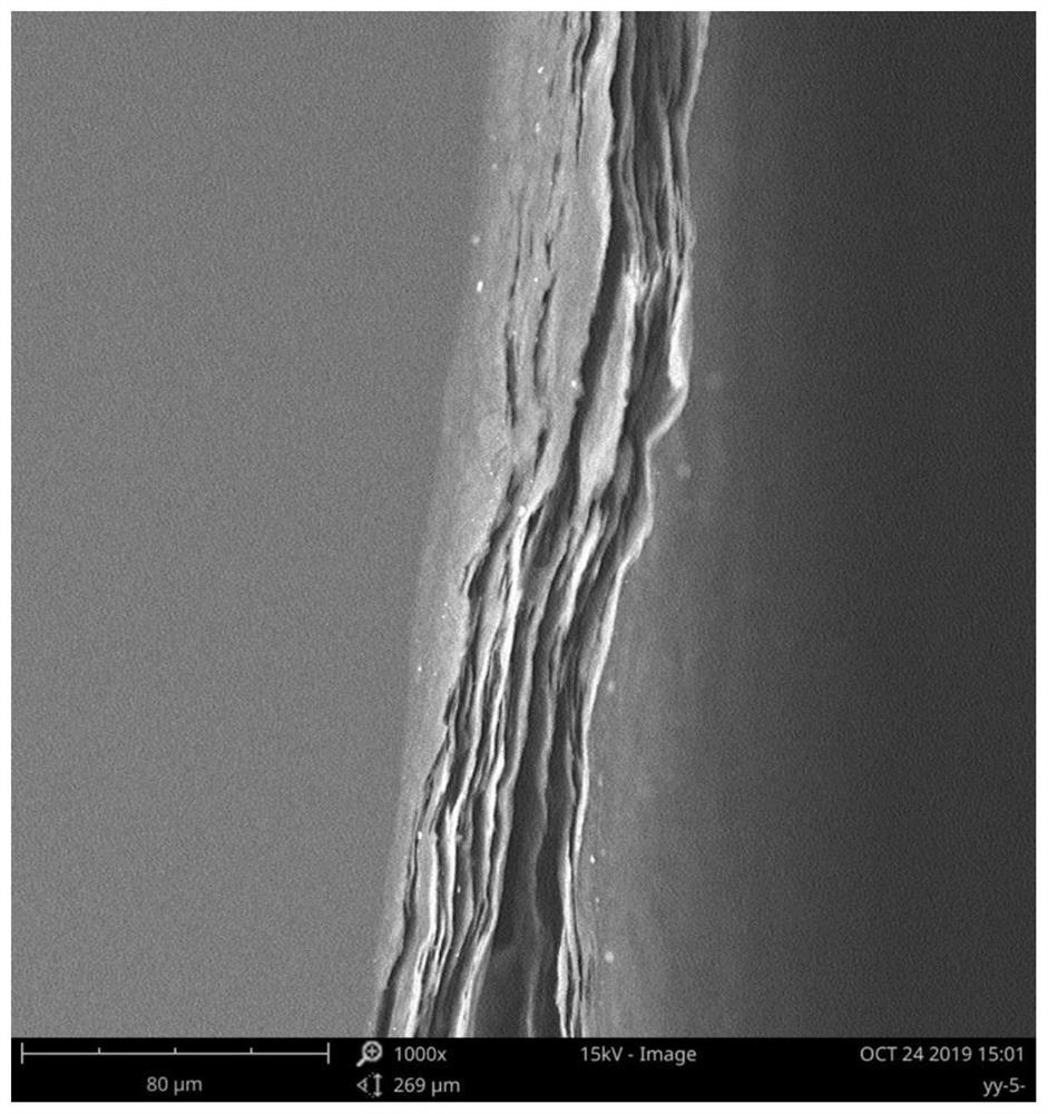 A kind of preparation method of concentrated graphene oxide solution and thermal conductive film