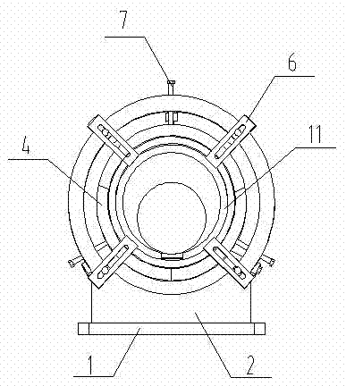 Taper sleeve positioning device used for machining internal key groove of taper sleeve by utilizing planer