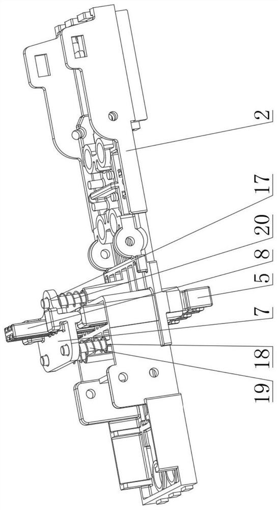 Electromagnet control switch electromagnet thrust direction action structure