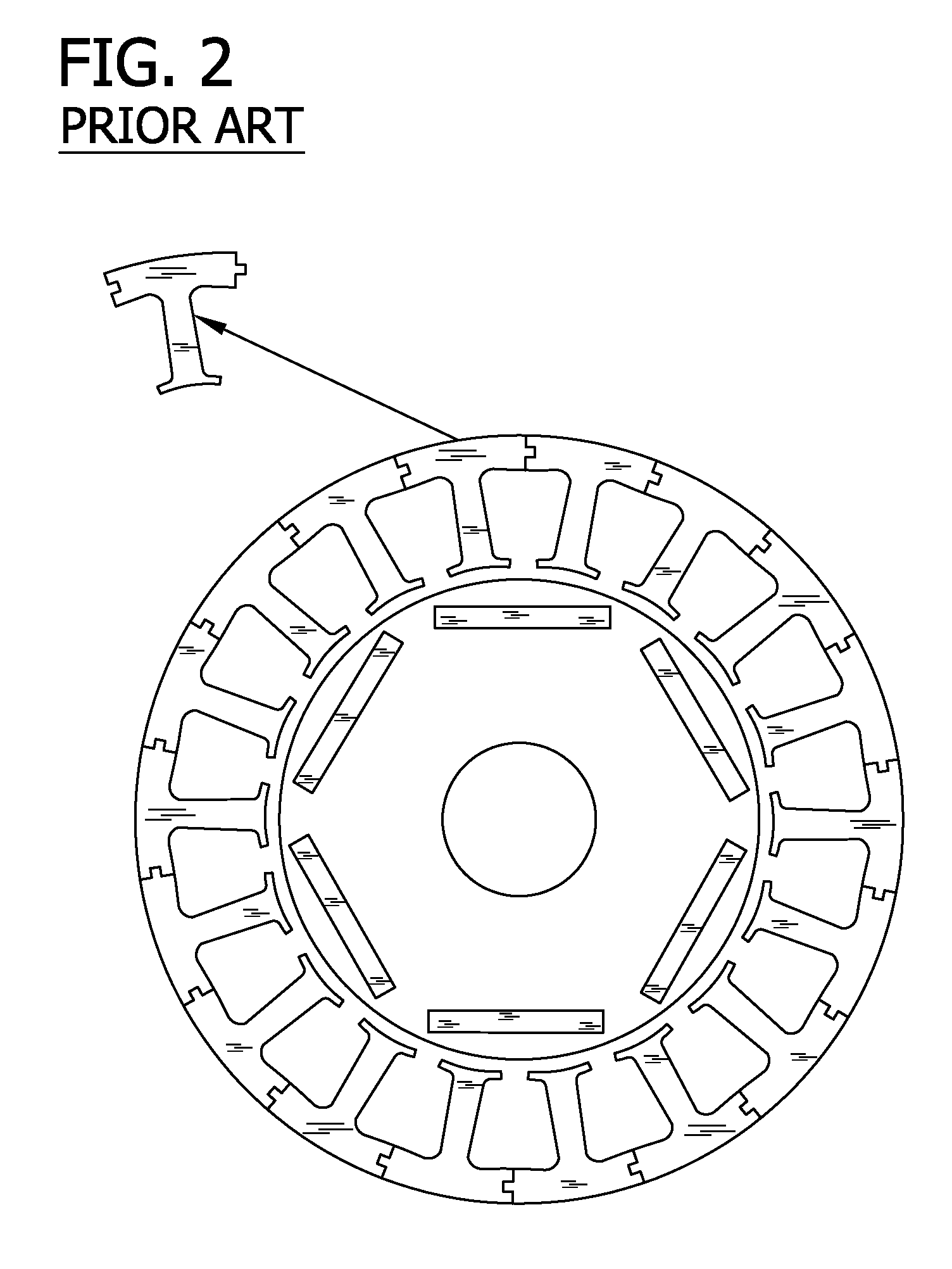 Segmented inner stator and brushless permanent magnet motor with the same