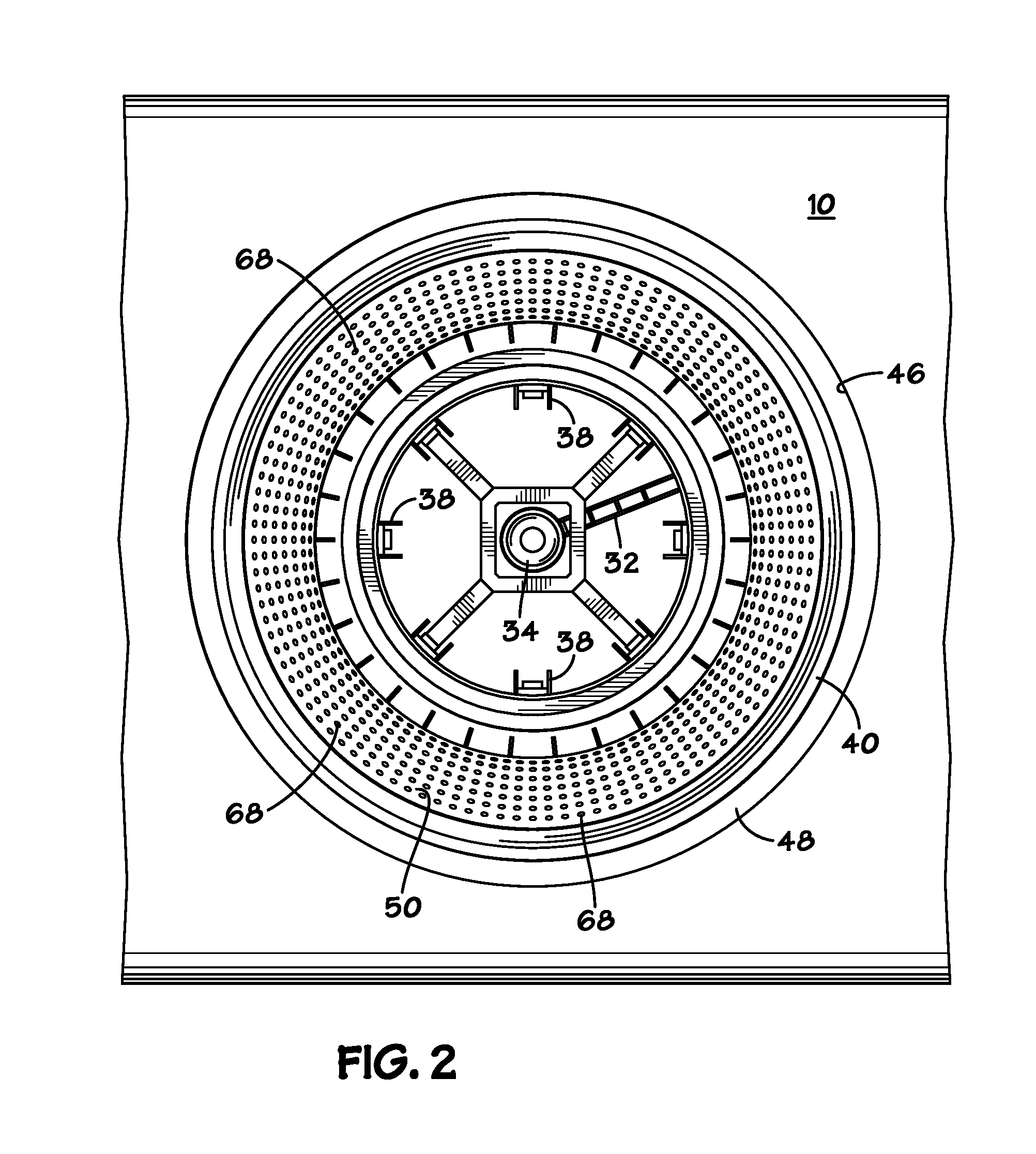 Buoyant turret mooring with porous receptor cage