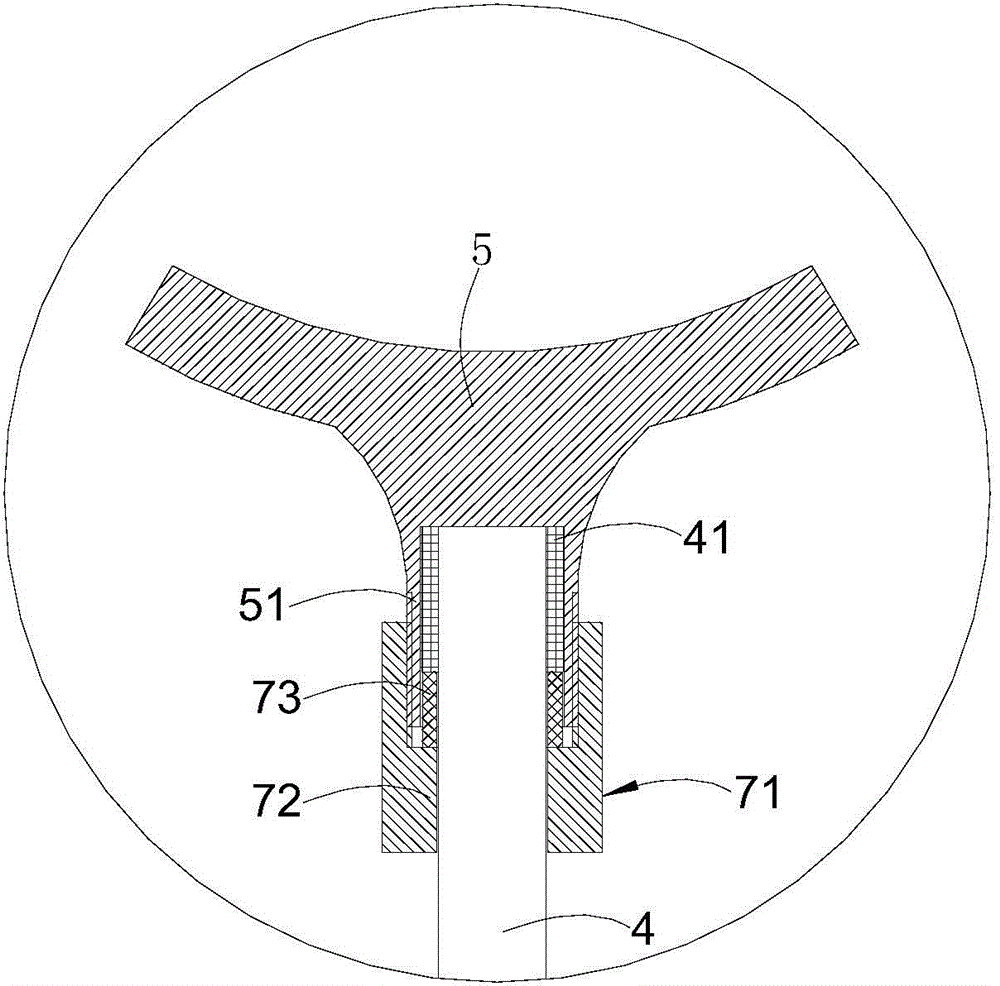 Axillary crutch type walking stick