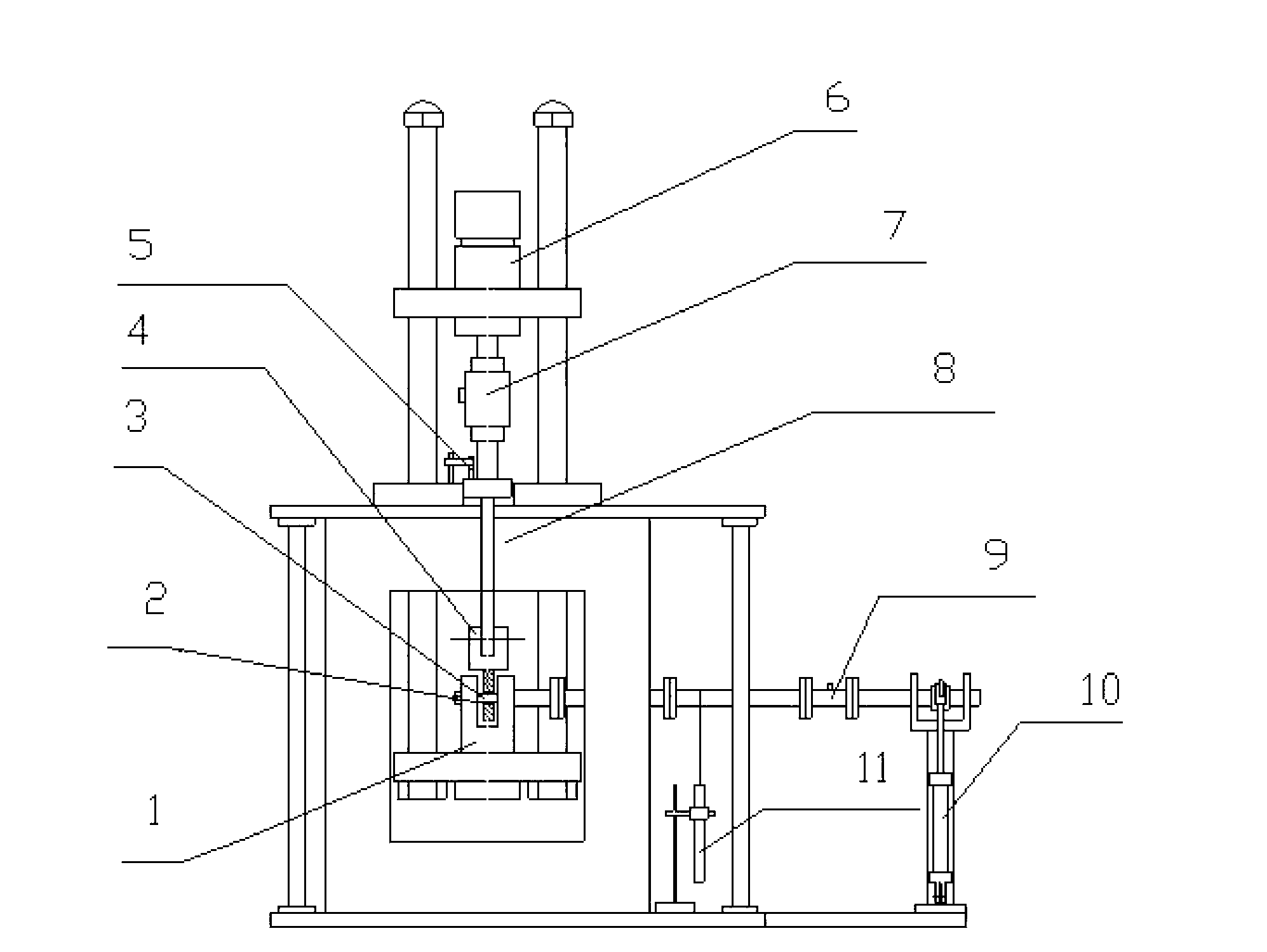 Apparatus used for bearing wearing test