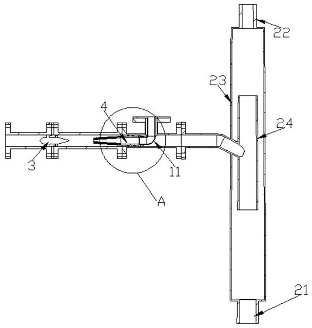 Two-stage tubular gas-liquid separator adaptive to wide-range change of inlet gas content