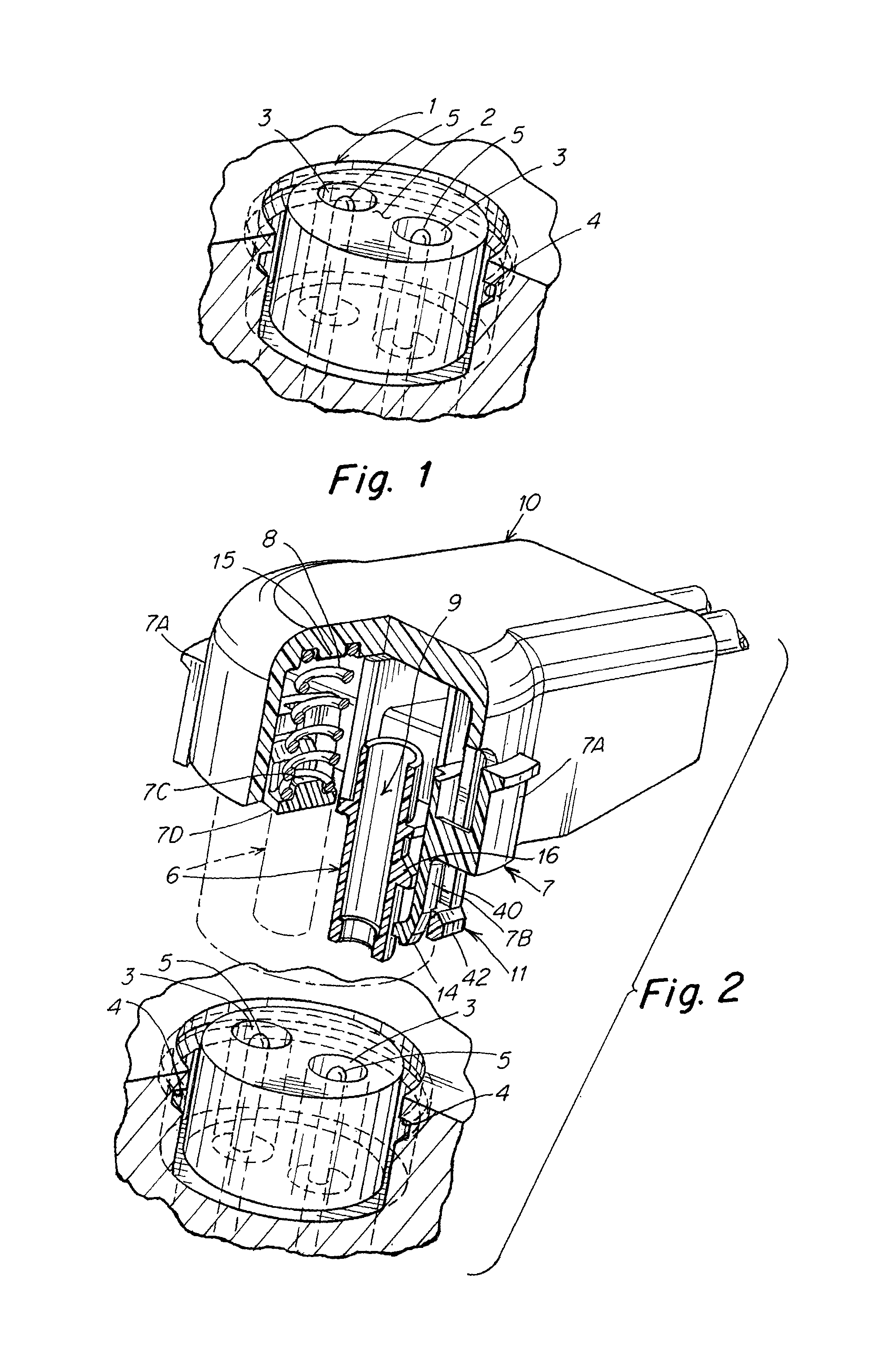 Self-rejecting automotive harness connector