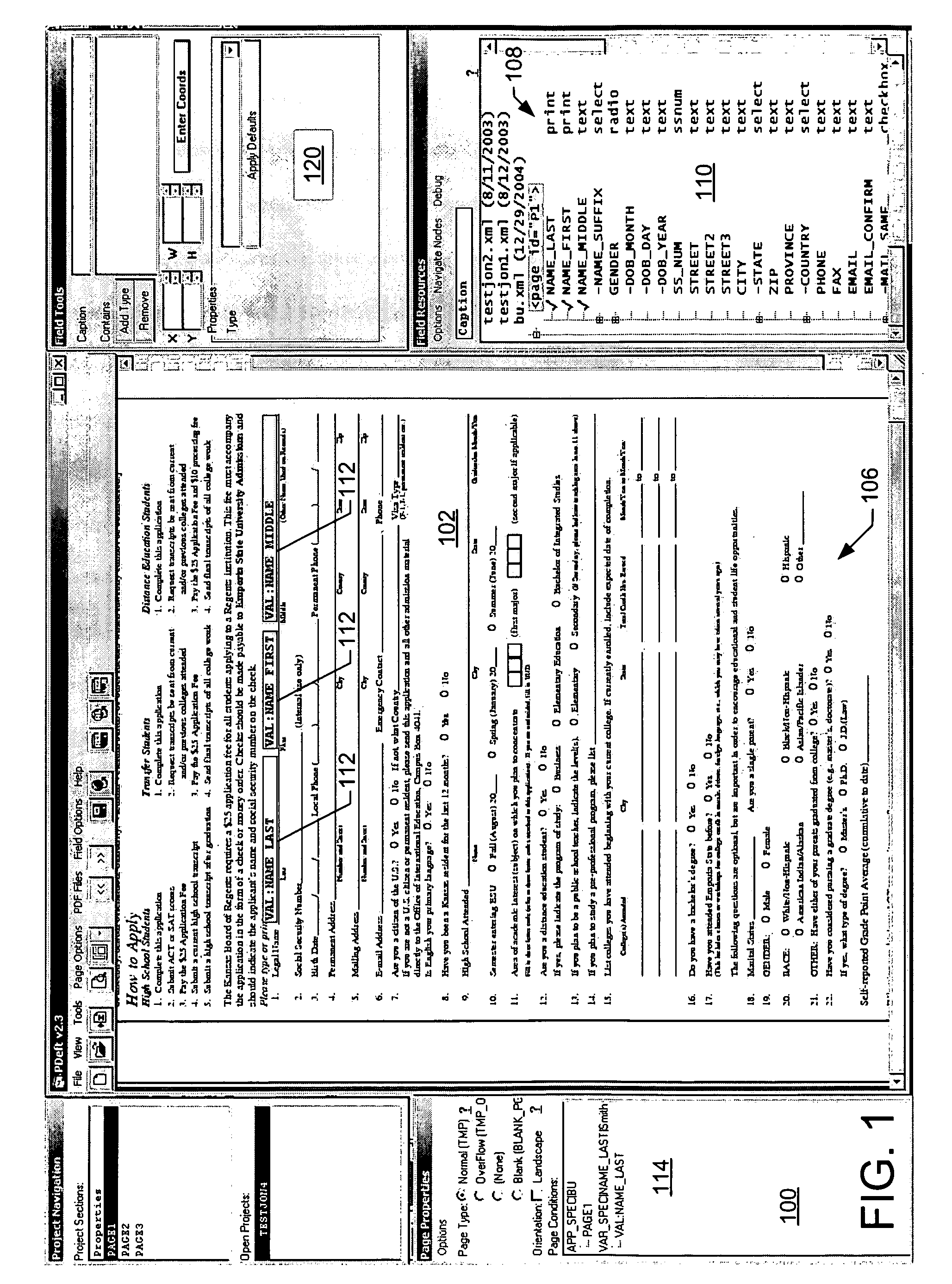 System for describing the overlaying of electronic data onto an electronic image