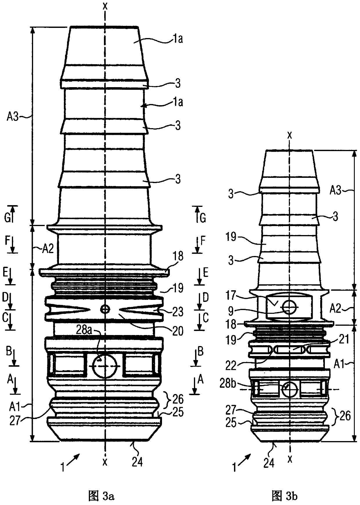 Plastic plug-in connector and method for producing it