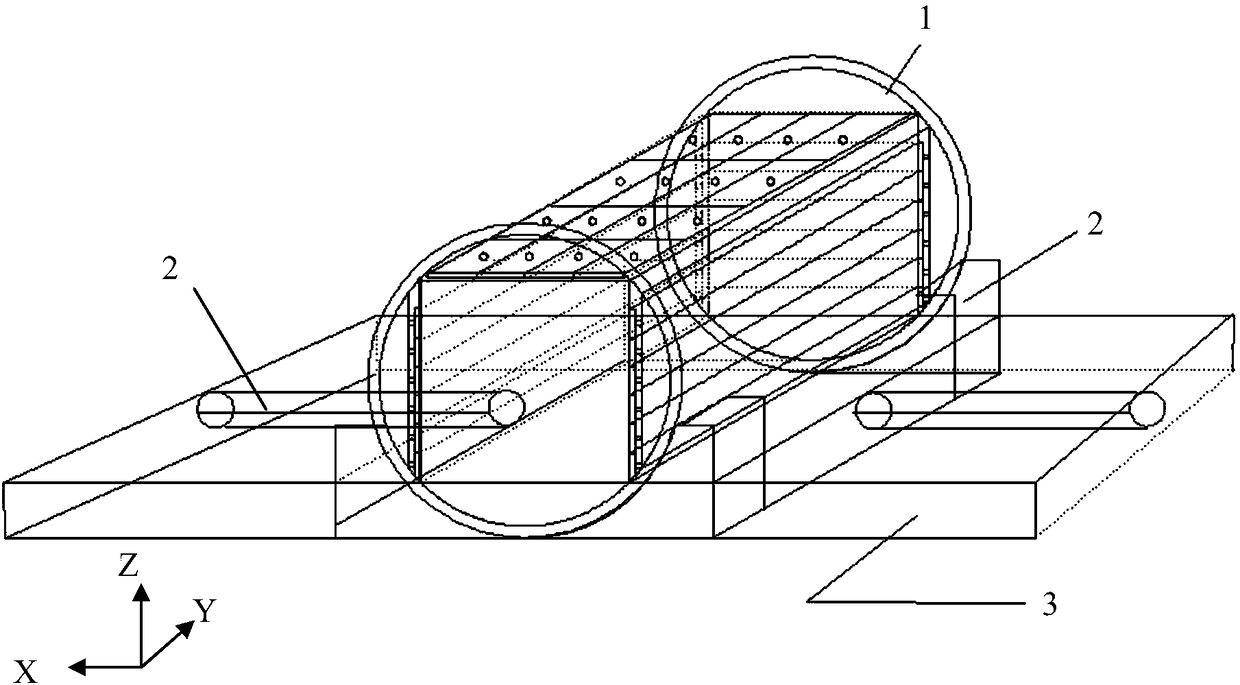 Three-dimensional similar model test stand and test method thereof