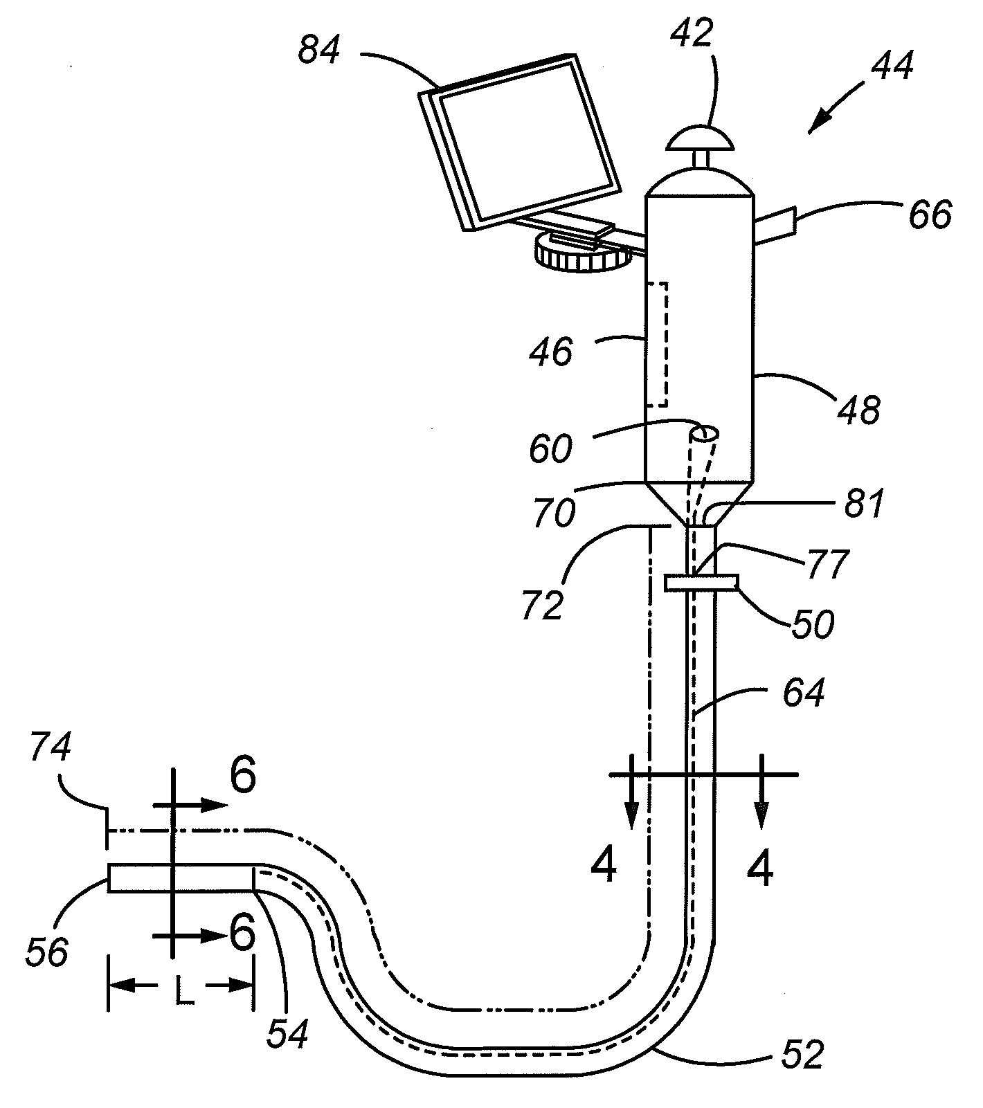 Wireless video stylet with display mounted to laryngoscope blade and method for using the same