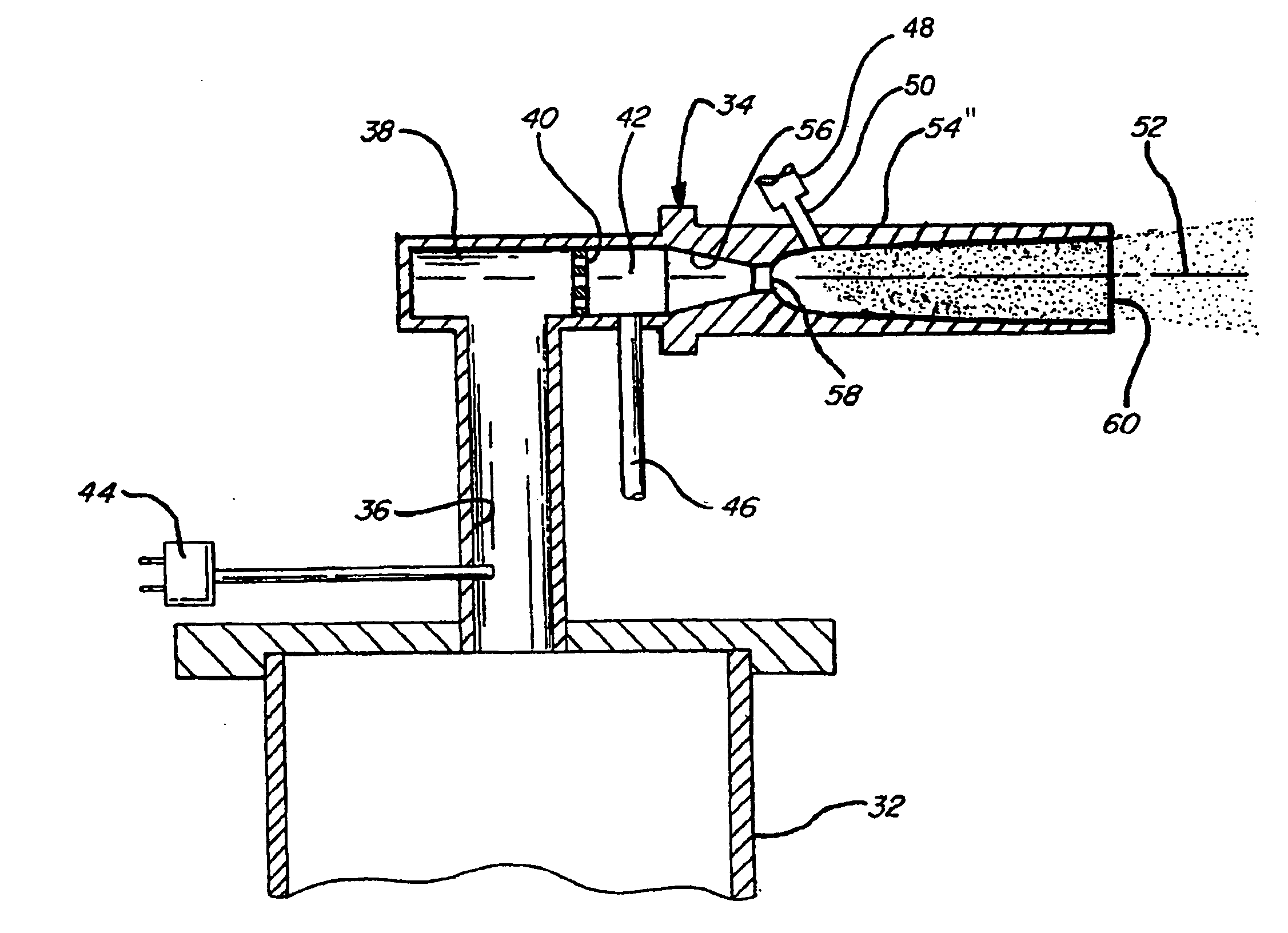 Modified high efficiency kinetic spray nozzle