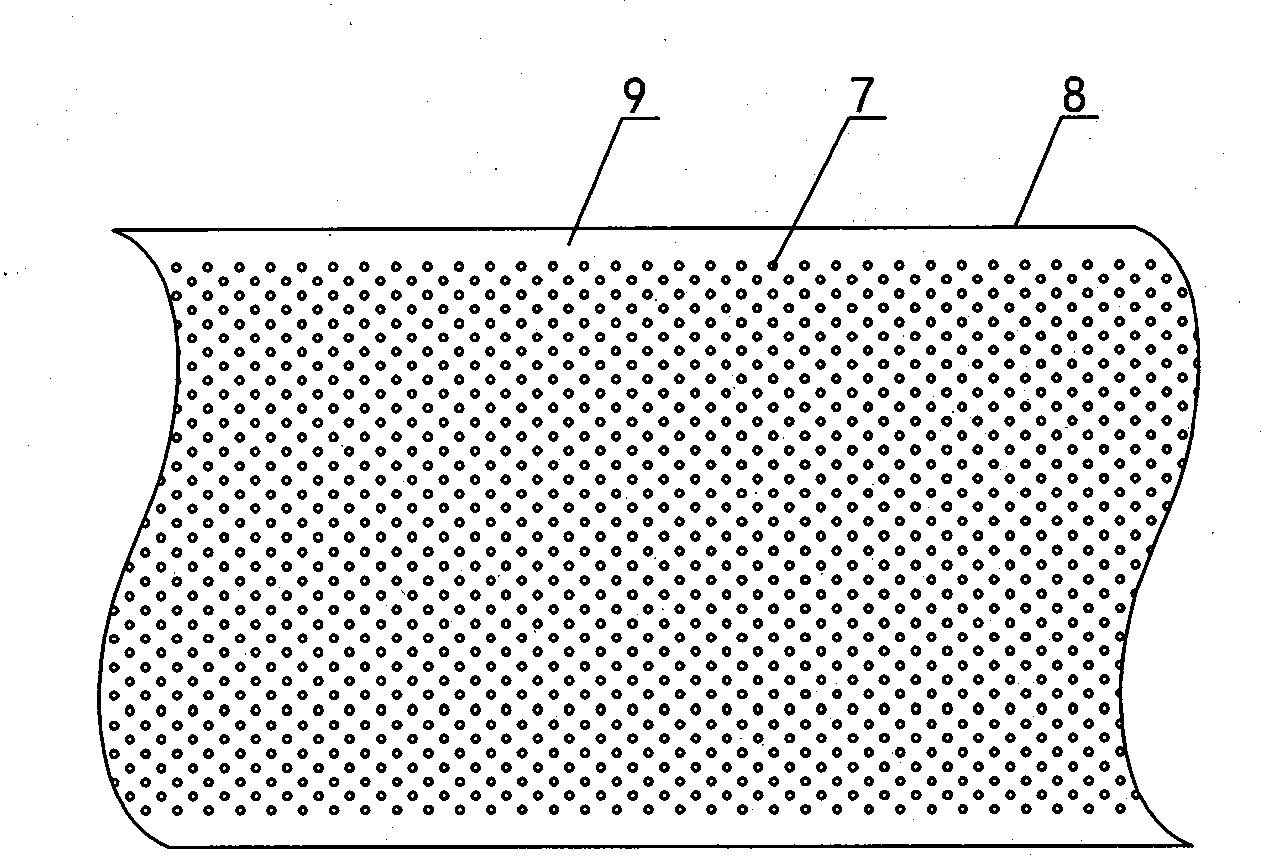 High-intensity damage-free type flexible roughened surface geomembrane and producing method thereof
