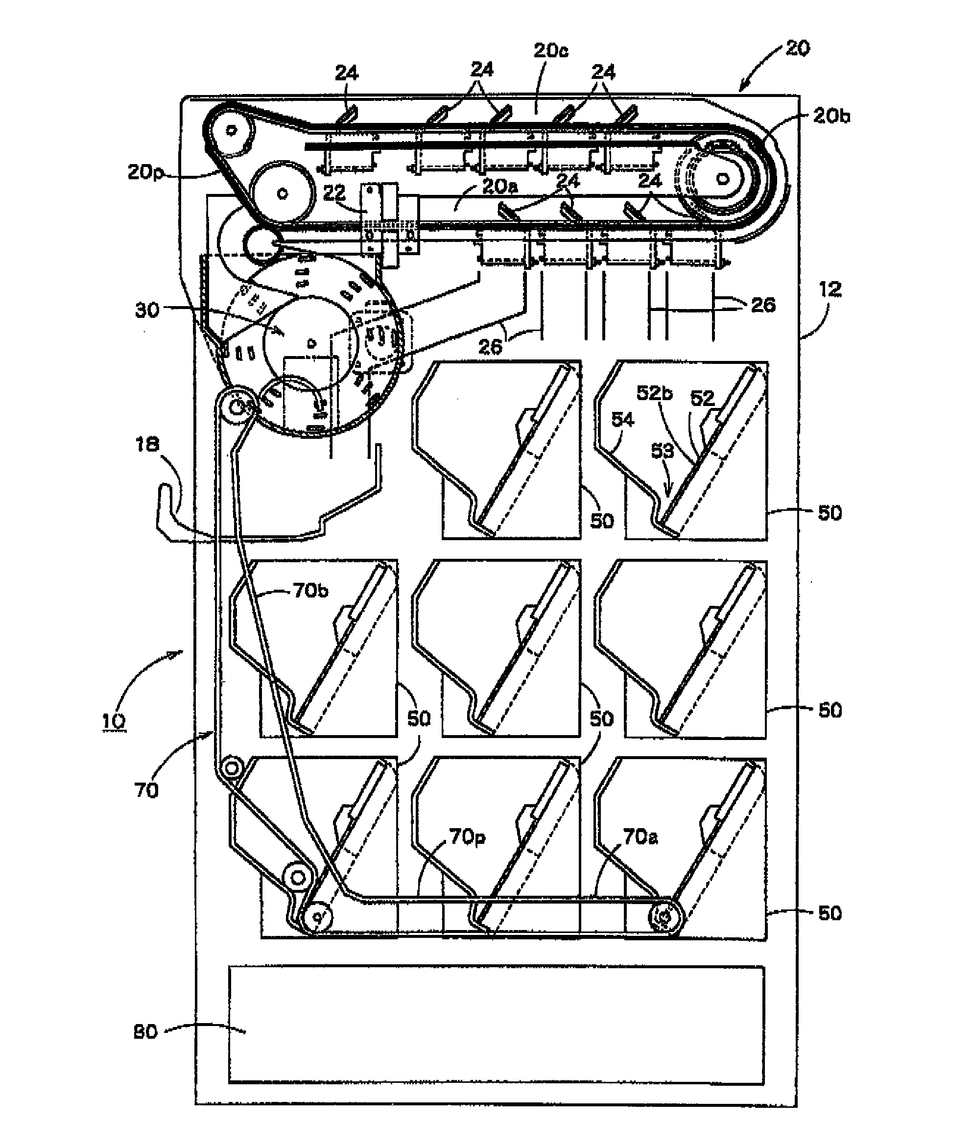 Coin depositing and dispensing machine