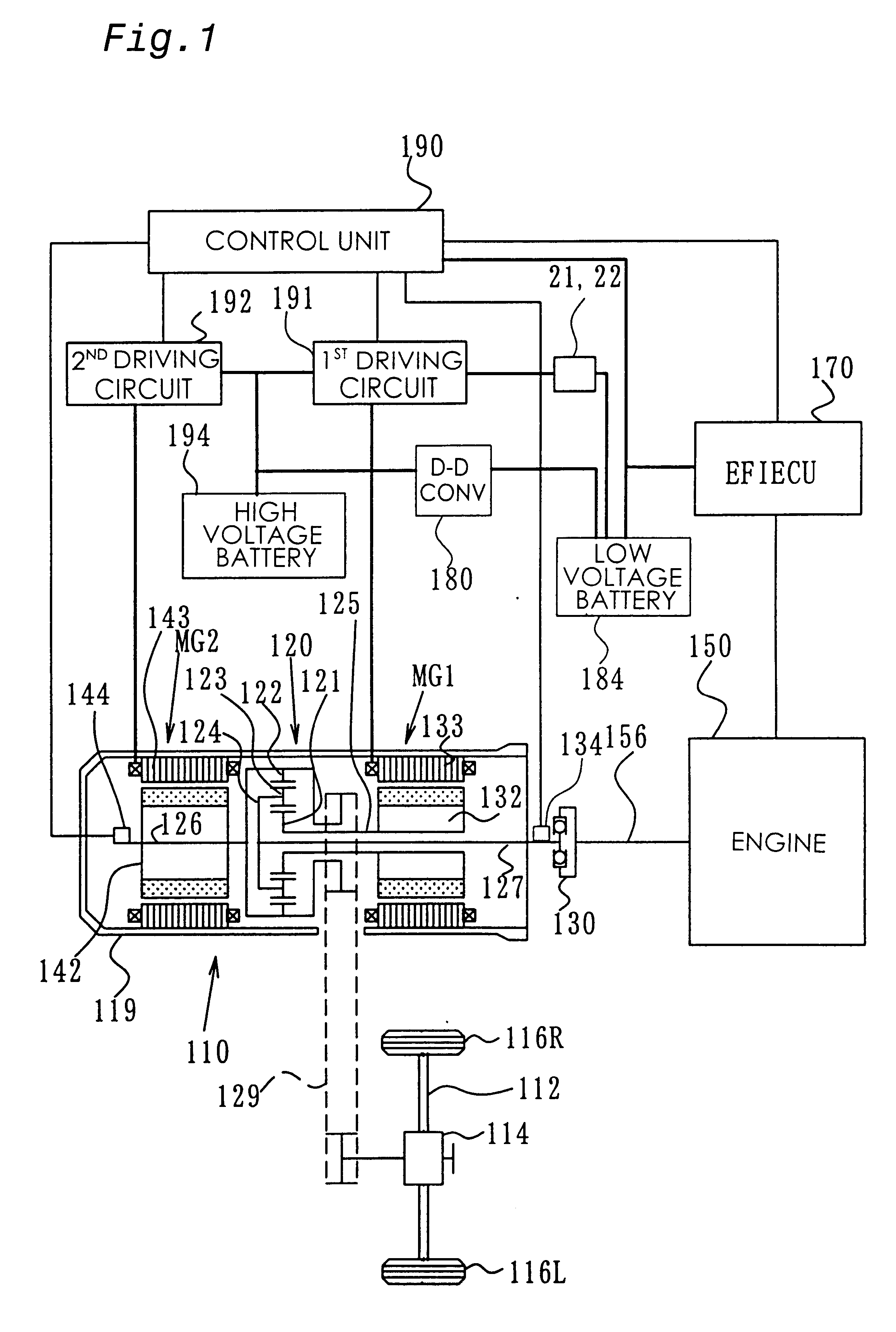 Multiple power source system and apparatus, motor driving apparatus, and hybrid vehicle with multiple power source system mounted thereon