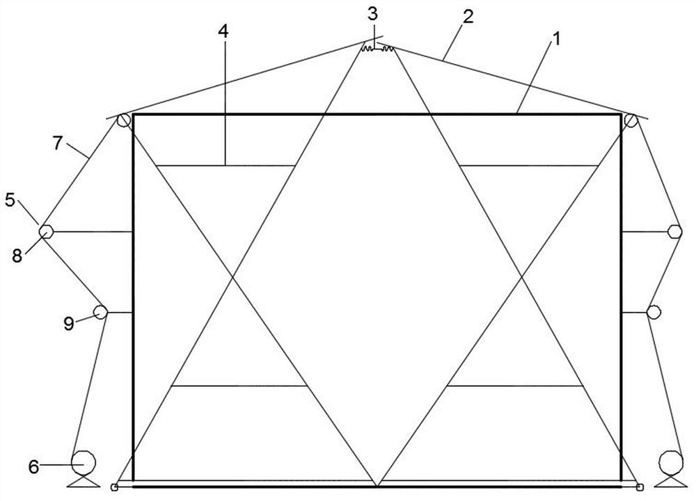 Top cover opening and closing type pheasant breeding house