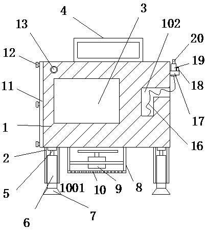 Testing device of intelligent measurement and control front end for industrial automatic control and precision correction method