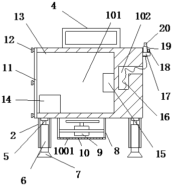 Testing device of intelligent measurement and control front end for industrial automatic control and precision correction method