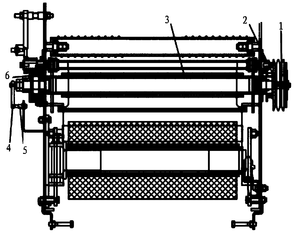 Automatic net winding mechanism