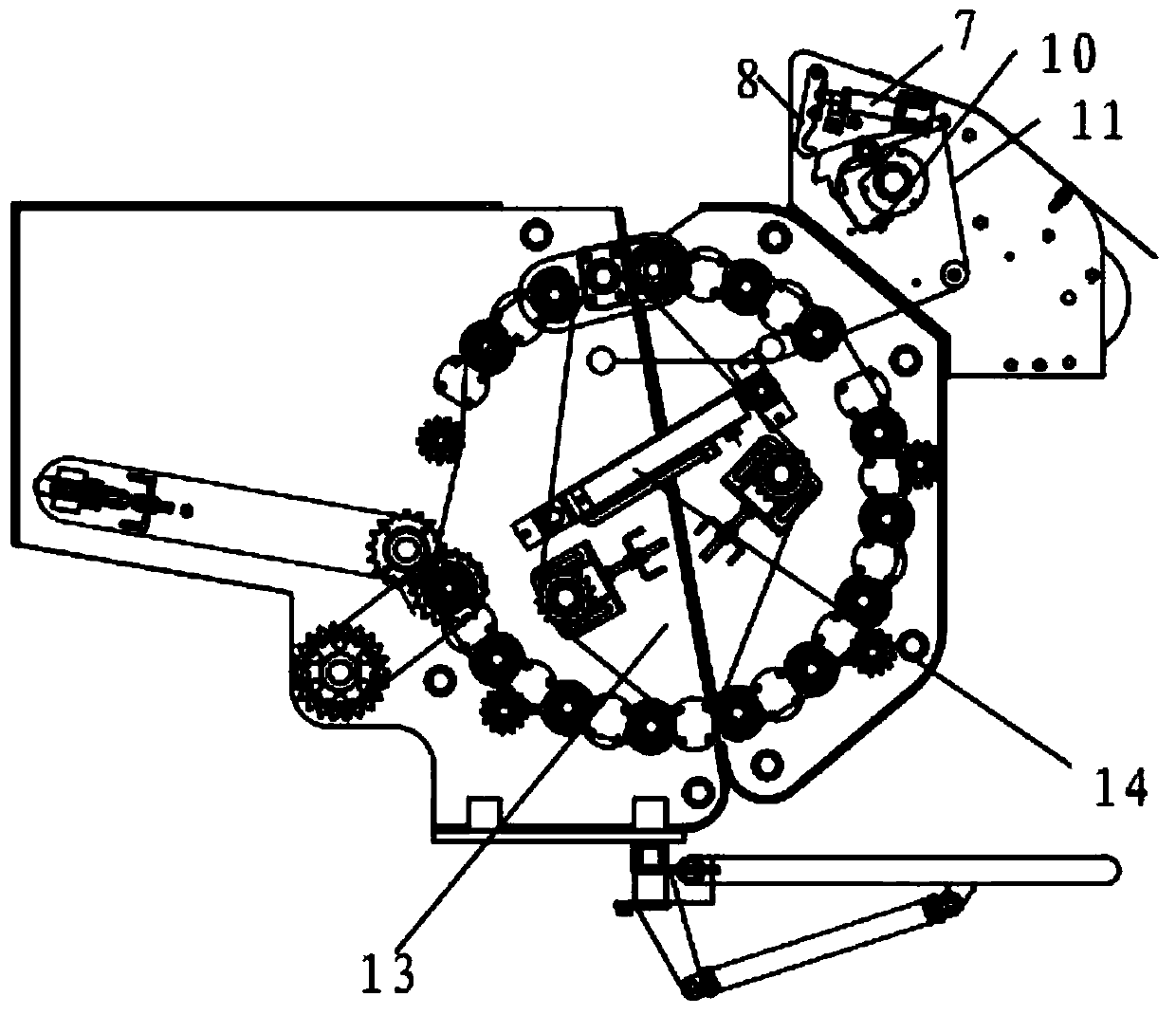 Automatic net winding mechanism