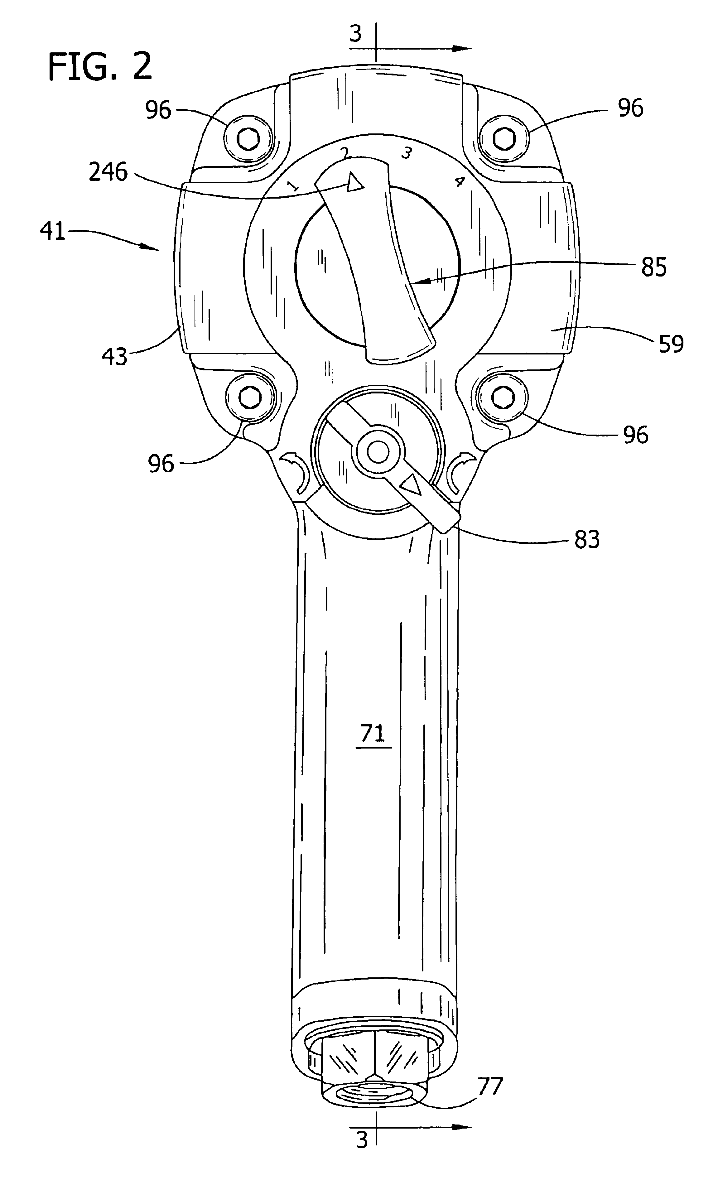 Pneumatic rotary tool
