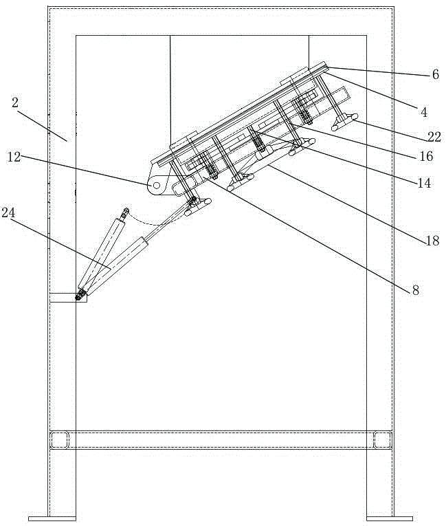 A bag-setting structure for packaging machinery