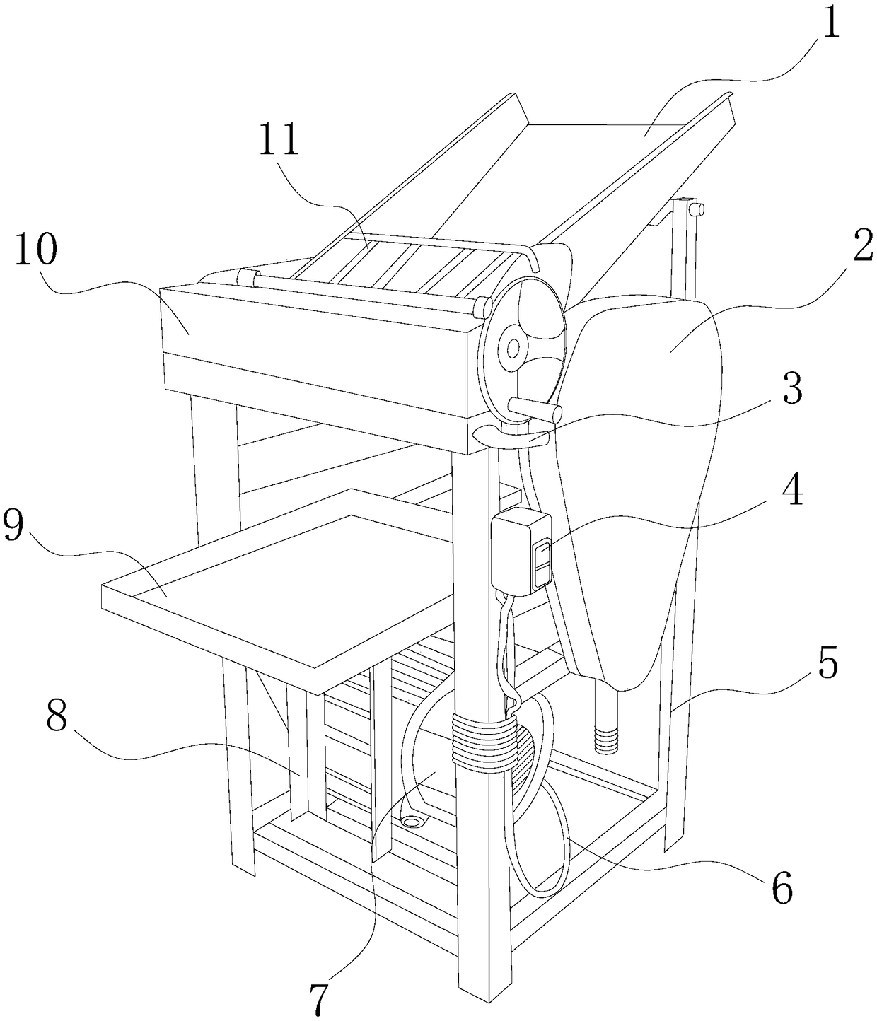 Dual-power vegetable processing grinding machine