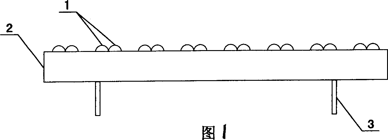 Lens combination converged LED array display