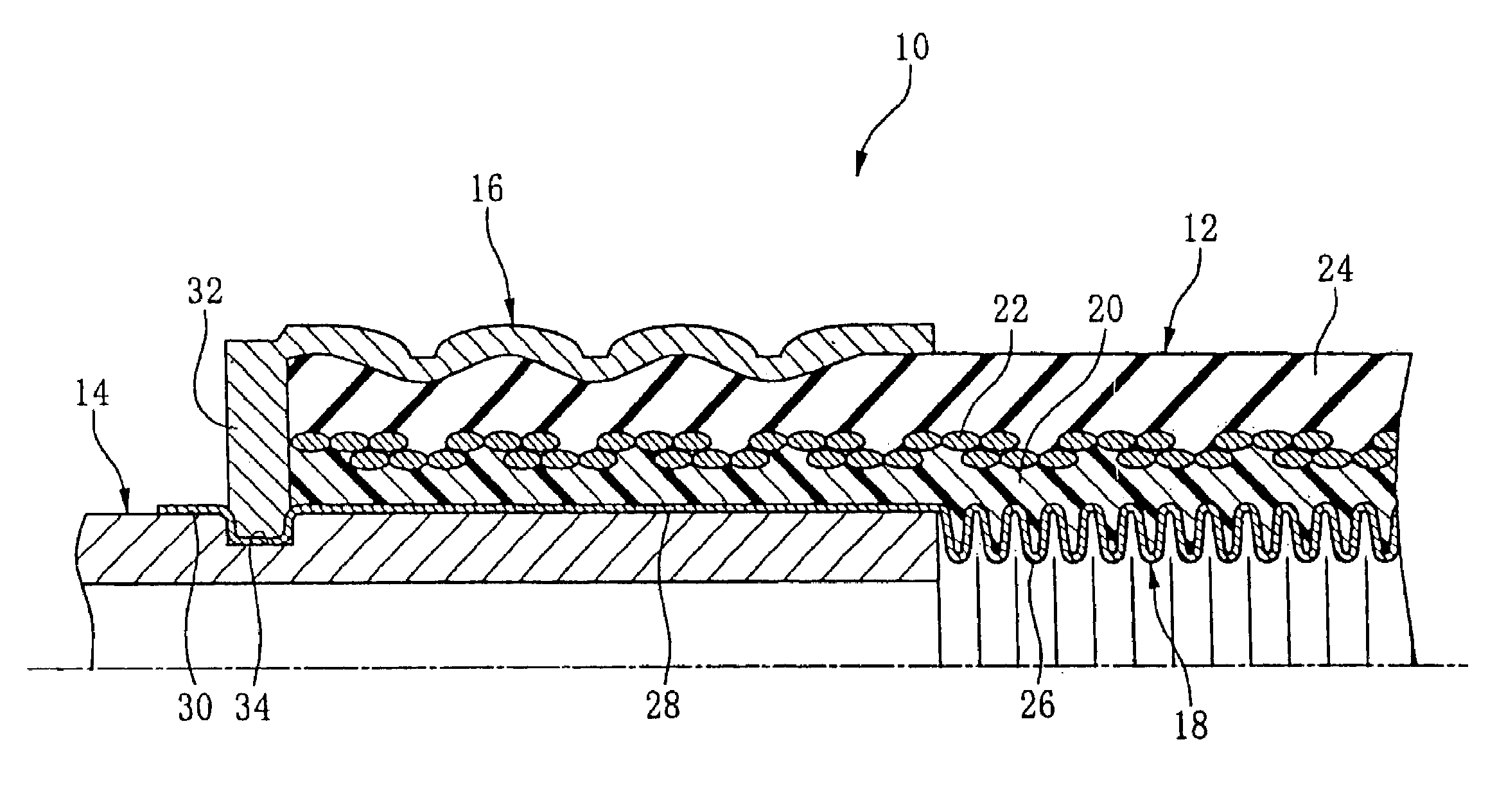 Metallic tubular hose having a rubber or resin hard material layer