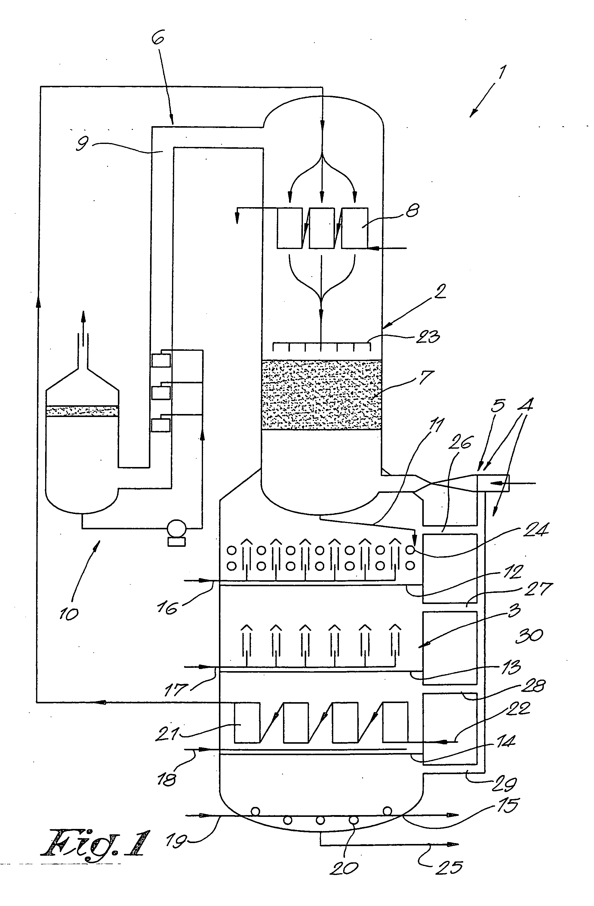 Method and apparatus for vacuum stripping of oils and fats