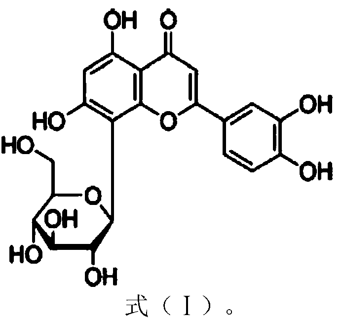 Application of orientin in preparation of drugs used for treating atherosclerosis