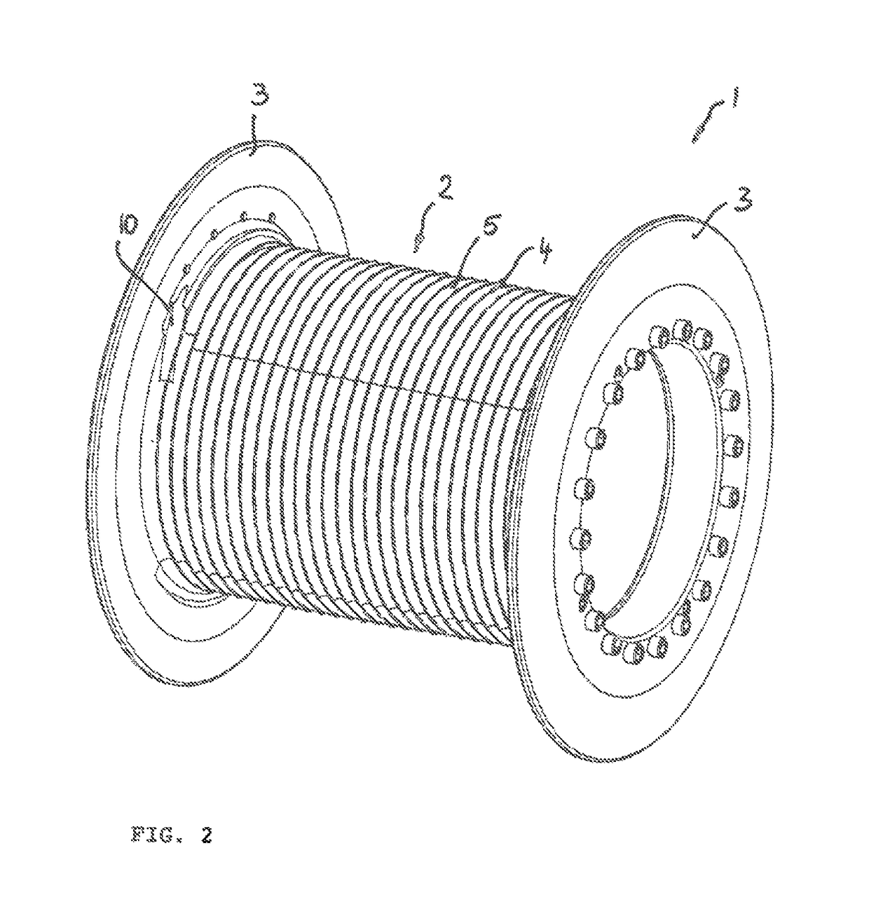 Hoist drum and rope pulley for fiber rope drives