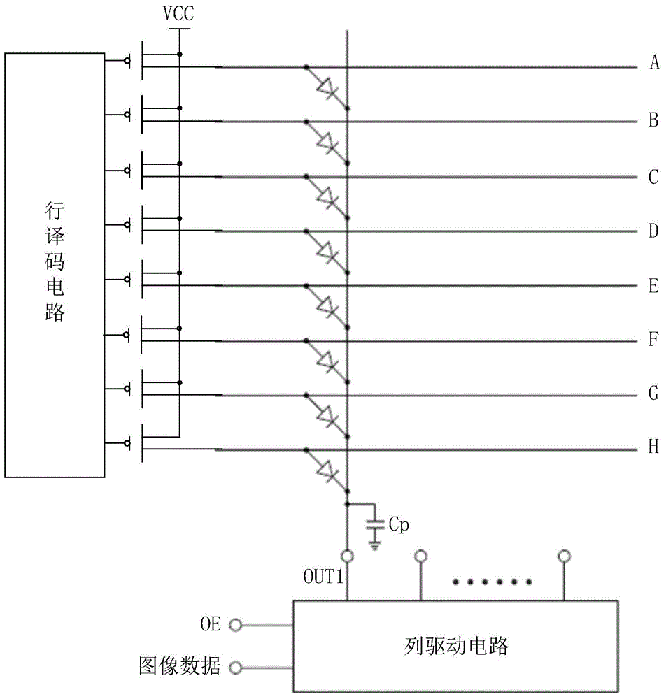 LED display control method and LED lamp plate