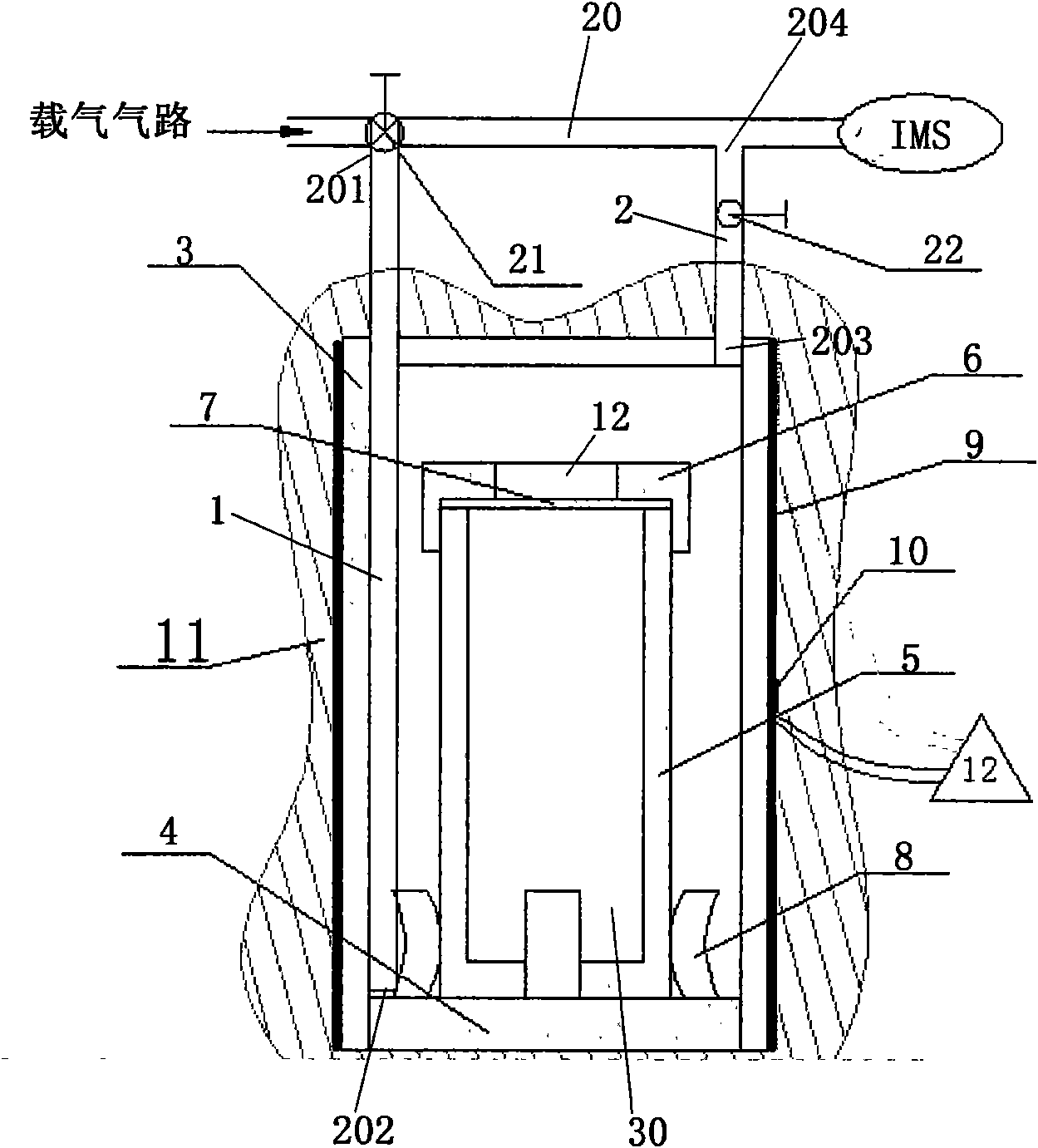 Doping gas generation device