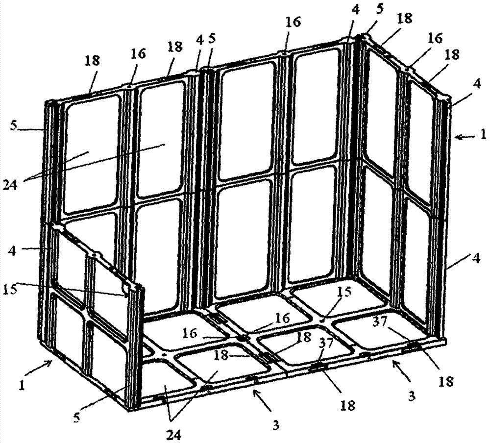 Capacity-expandable cargo turnover box with two kinds of plates capable of being disassembled and restored