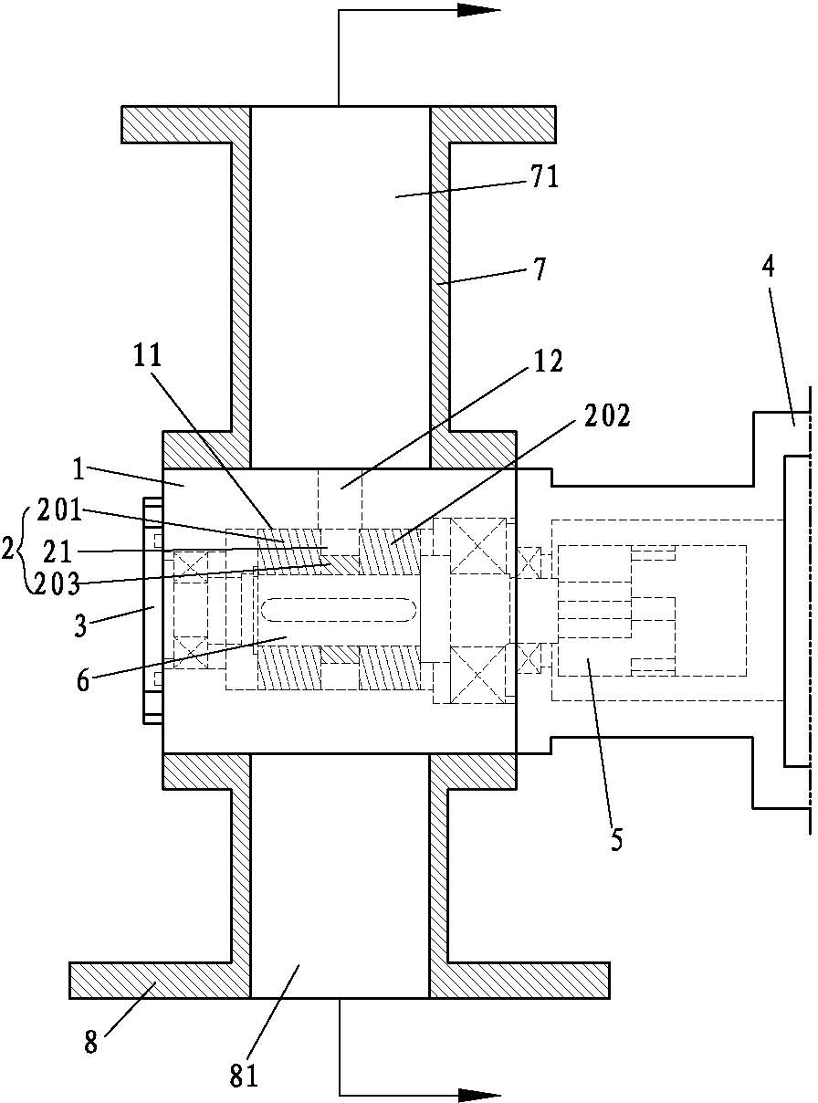 Automatic metering structure and automatic feeding device