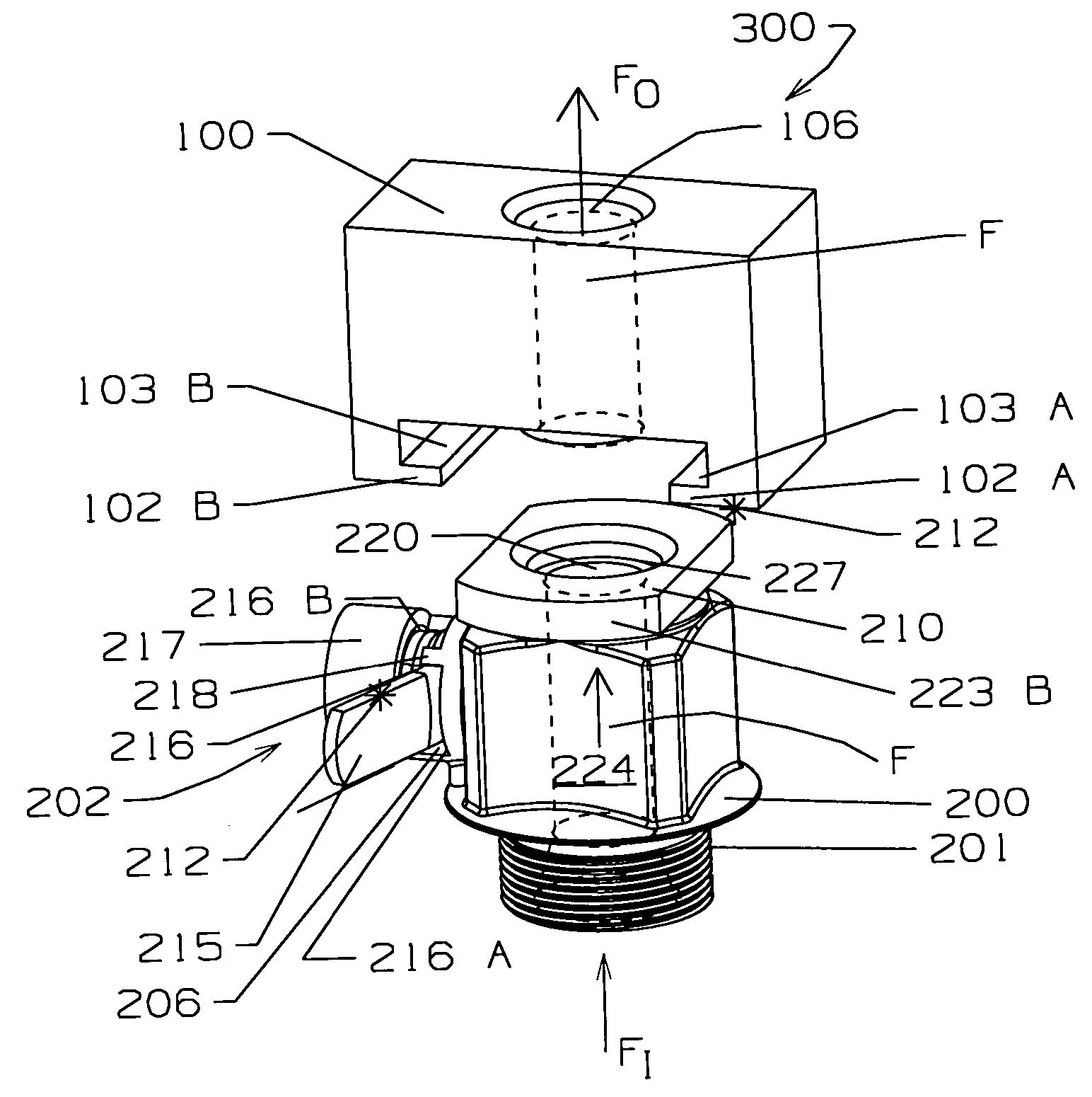 Flowable-material transfer device and system