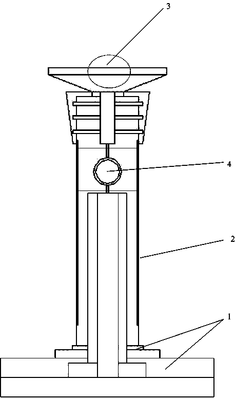 Square lamp pole system