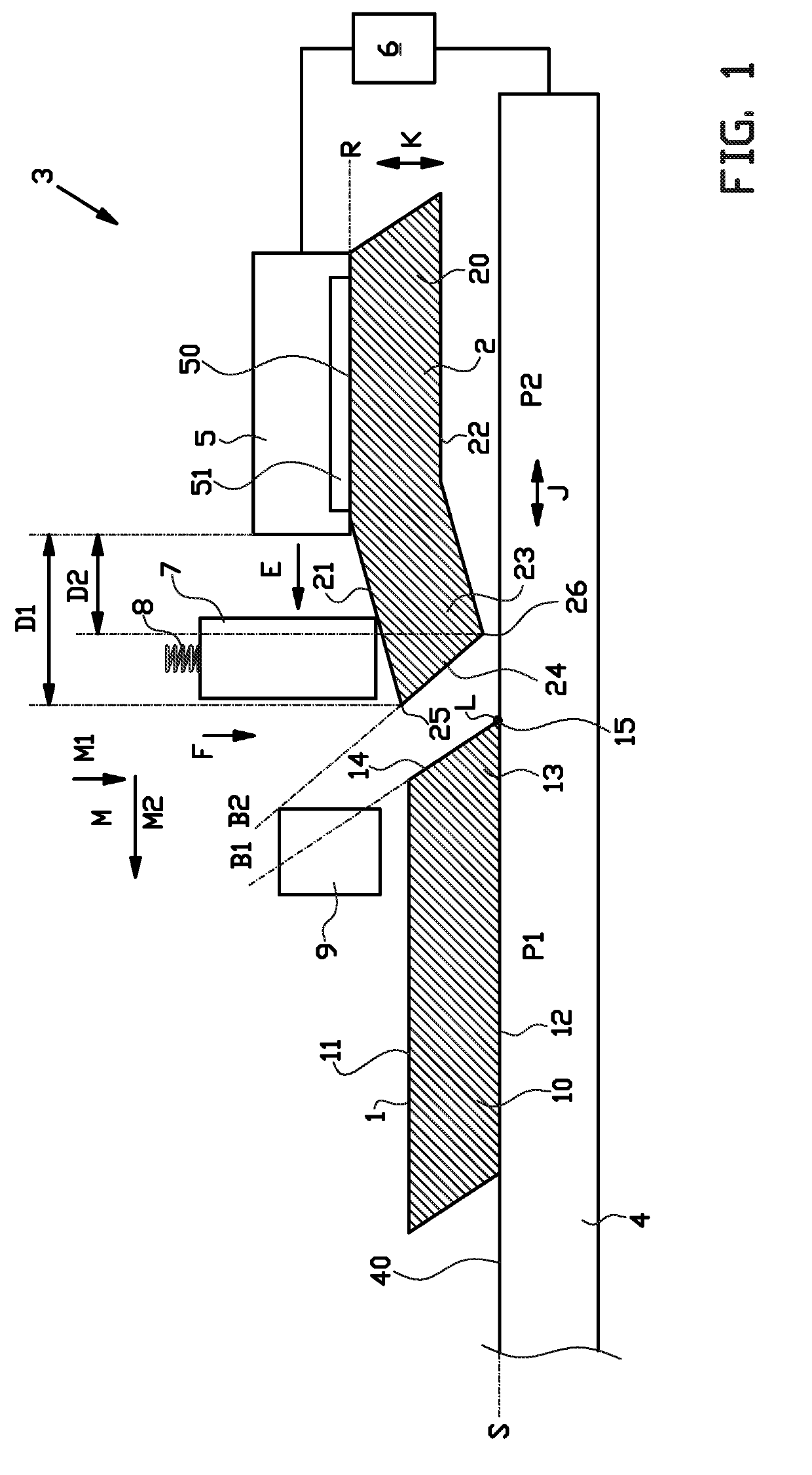 Joining device and method for joining strips to form a tire component