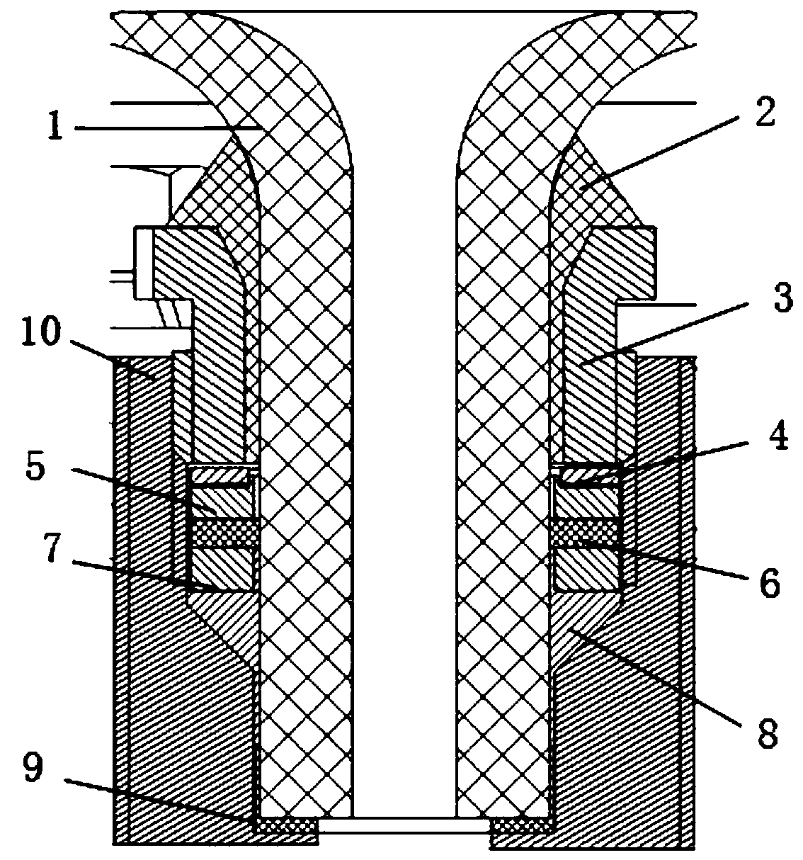 Hydrogen atom frequency standard storage bubble opening vacuum sealing device and vacuum sealing method