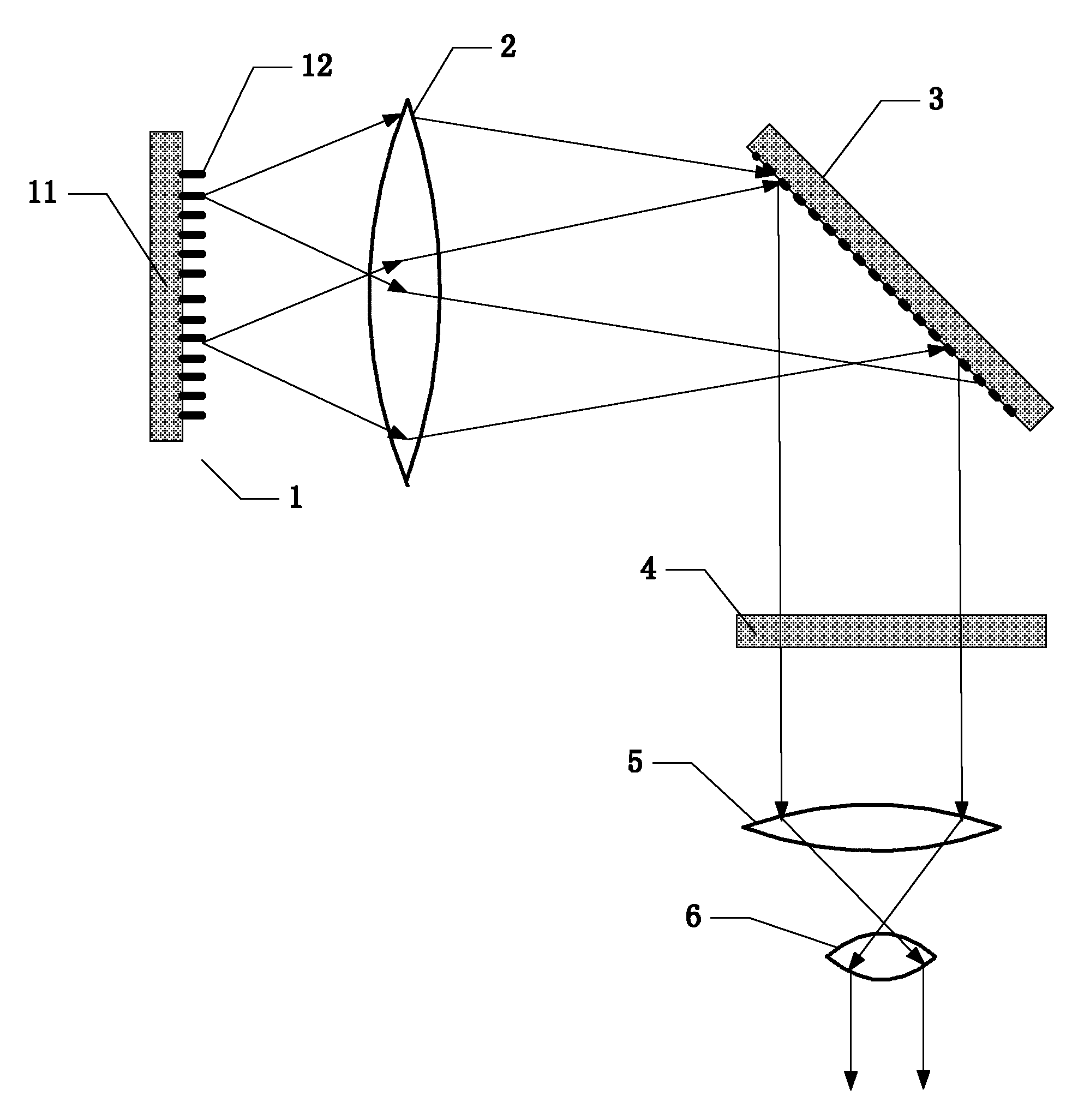 External cavity semiconductor laser with multi-wavelength combination