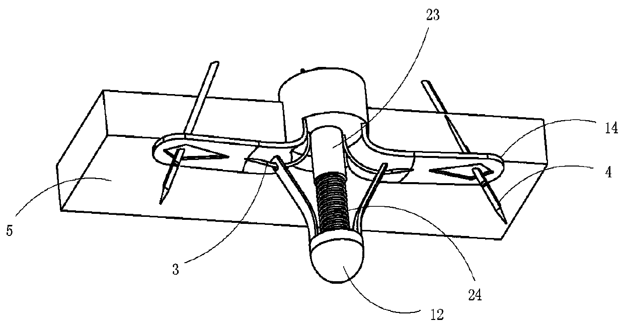 Suture type minimally invasive fascia stitching instrument having double anti-slip mechanism